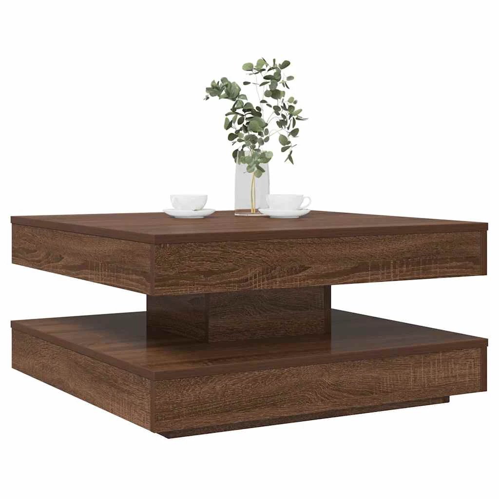 vidaXL VidaXL Coffee Table 50 By 50 By 34.5 Cm 360 Degree Rotatable For Modern Living Rooms - Coffee Table