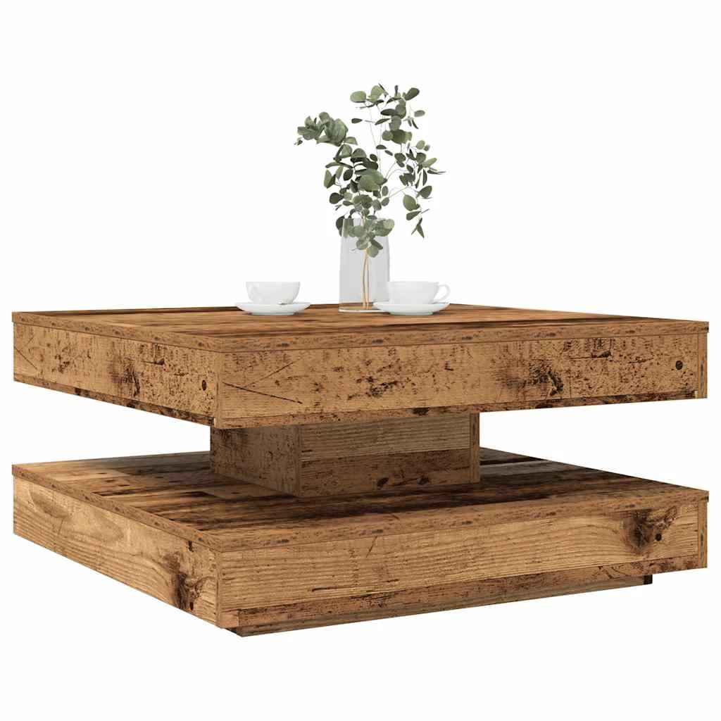 vidaXL VidaXL Coffee Table 50 By 50 By 34.5 Cm 360 Degree Rotatable For Modern Living Rooms - Coffee Table
