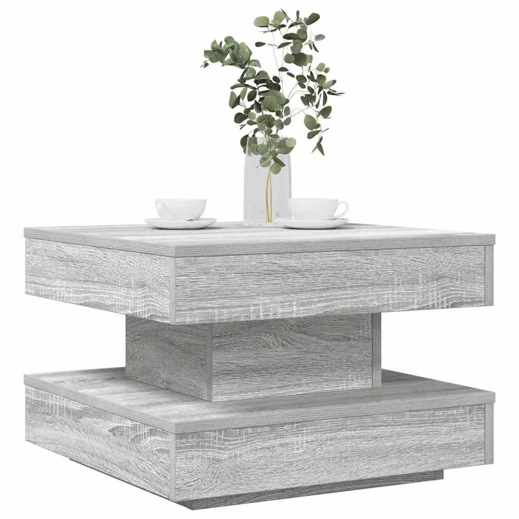 vidaXL VidaXL Coffee Table 50 By 50 By 34.5 Cm 360 Degree Rotatable For Modern Living Rooms - Coffee Table