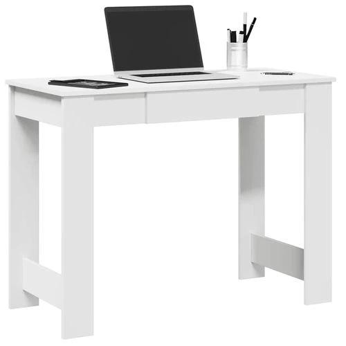 vidaXL Desk White 100x45x75 cm Engineered Wood by vidaXL