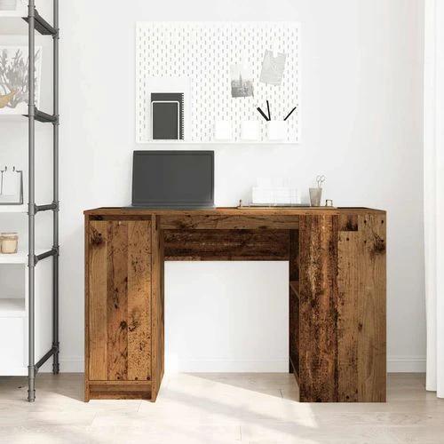 vidaXL vidaXL Desk 120x42x76 cm Engineered Wood with Versatile Storage for Home Office Use - Desk