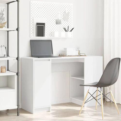vidaXL vidaXL Desk 120x42x76 cm Engineered Wood with Versatile Storage for Home Office Use - Desk