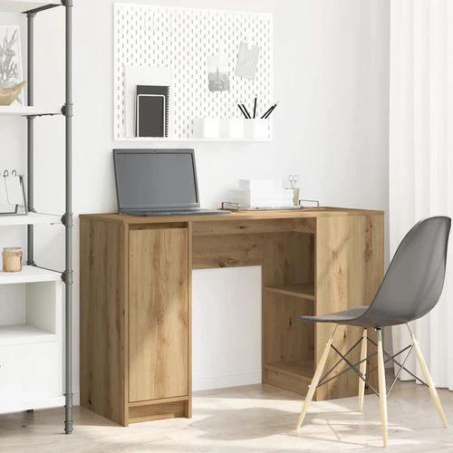 vidaXL vidaXL Desk 120x42x76 cm Engineered Wood with Versatile Storage for Home Office Use - Desk