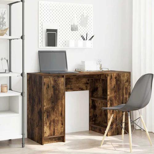 vidaXL vidaXL Desk 120x42x76 cm Engineered Wood with Versatile Storage for Home Office Use - Desk