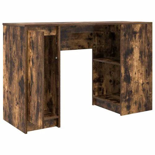 vidaXL Desk 120x42x76 cm Engineered Wood with Versatile Storage for Home Office Use by vidaXL