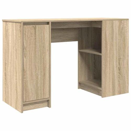 vidaXL Desk 120x42x76 cm Engineered Wood with Versatile Storage for Home Office Use by vidaXL