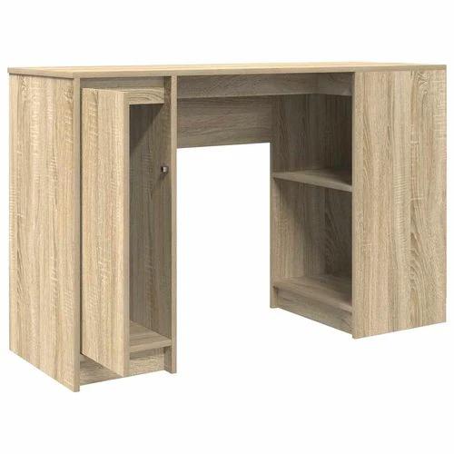 vidaXL Desk 120x42x76 cm Engineered Wood with Versatile Storage for Home Office Use by vidaXL