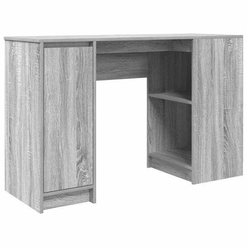 vidaXL Desk 120x42x76 cm Engineered Wood with Versatile Storage for Home Office Use by vidaXL