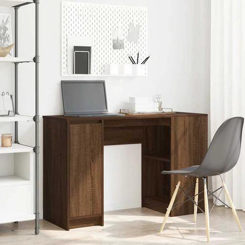 vidaXL Desk 120x42x76 cm Engineered Wood with Versatile Storage for Home Office Use by vidaXL