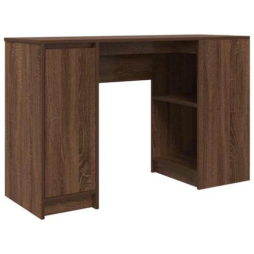 vidaXL vidaXL Desk 120x42x76 cm Engineered Wood with Versatile Storage for Home Office Use - Desk
