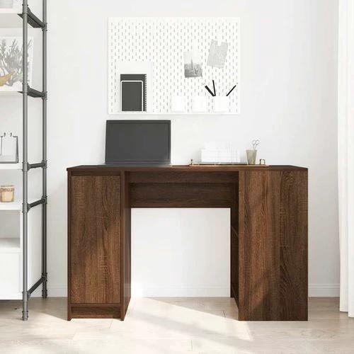 vidaXL vidaXL Desk 120x42x76 cm Engineered Wood with Versatile Storage for Home Office Use - Desk