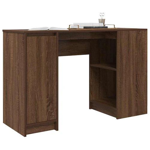 vidaXL vidaXL Desk 120x42x76 cm Engineered Wood with Versatile Storage for Home Office Use - Desk