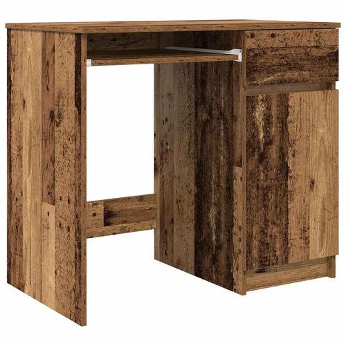 vidaXL vidaXL Desk 86x49x76 cm Engineered Wood with Versatile Storage Solutions for Home Office Use - Desk