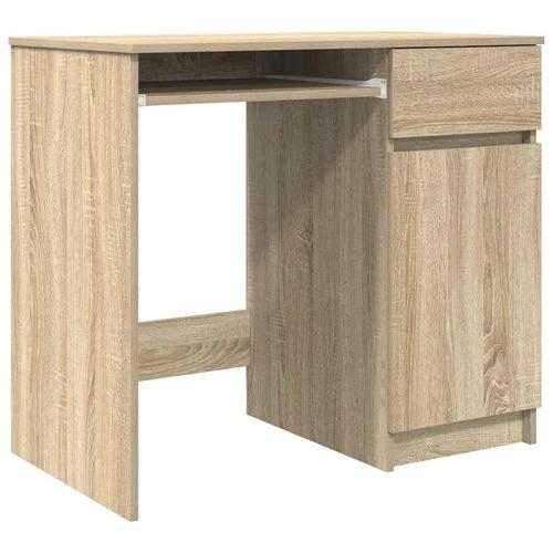 vidaXL Desk 86x49x76 cm Engineered Wood with Versatile Storage Solutions for Home Office Use by vidaXL