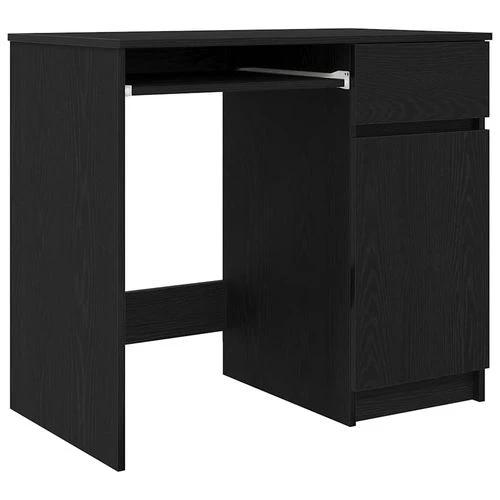 vidaXL vidaXL Desk 86x49x76 cm Engineered Wood with Versatile Storage Solutions for Home Office Use - Desk