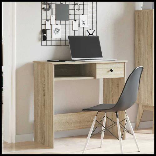vidaXL Desk White 80x40x75 cm Engineered Wood by vidaXL