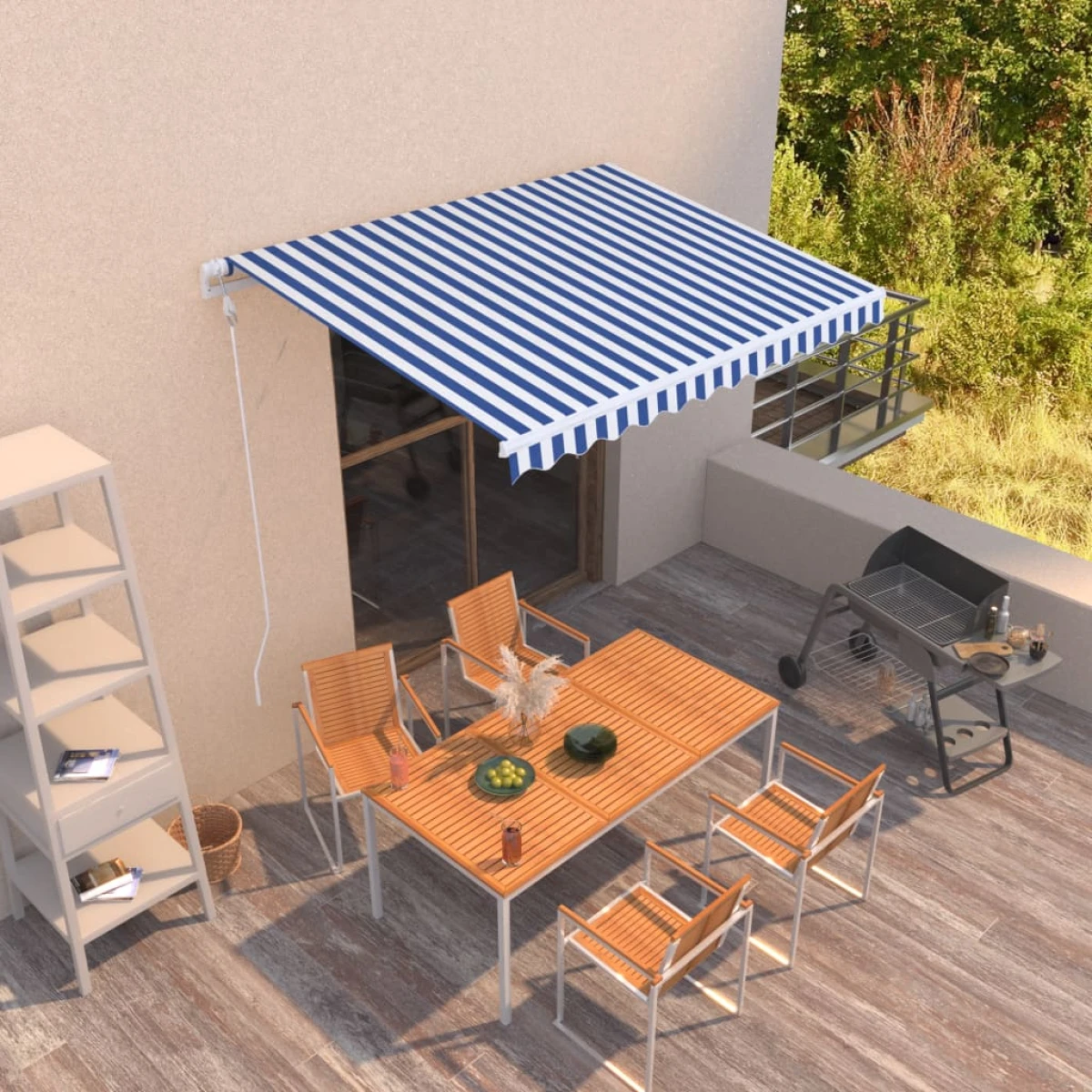 vidaXL Retractable Awning Burgundy 350x250cm by vidaXL