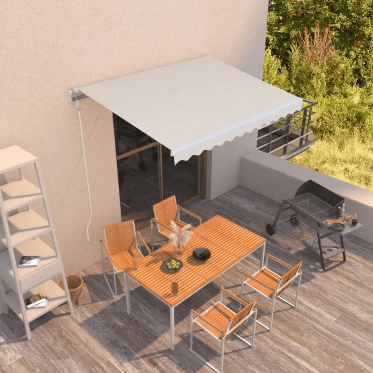 vidaXL Retractable Awning Burgundy 350x250cm by vidaXL