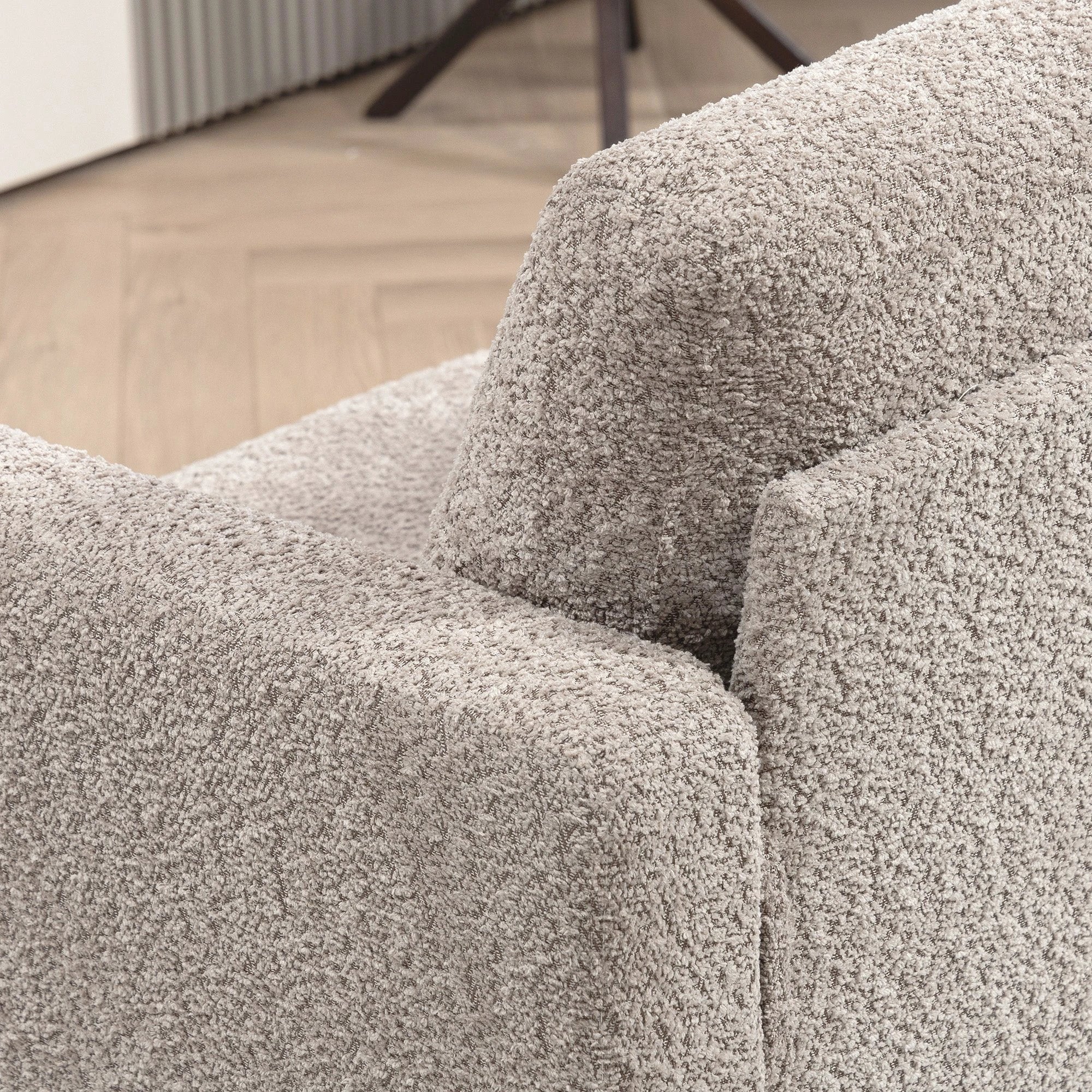 HOMCOM Chenille Loveseat 138 cm S Springs For Small Rooms - Sofa