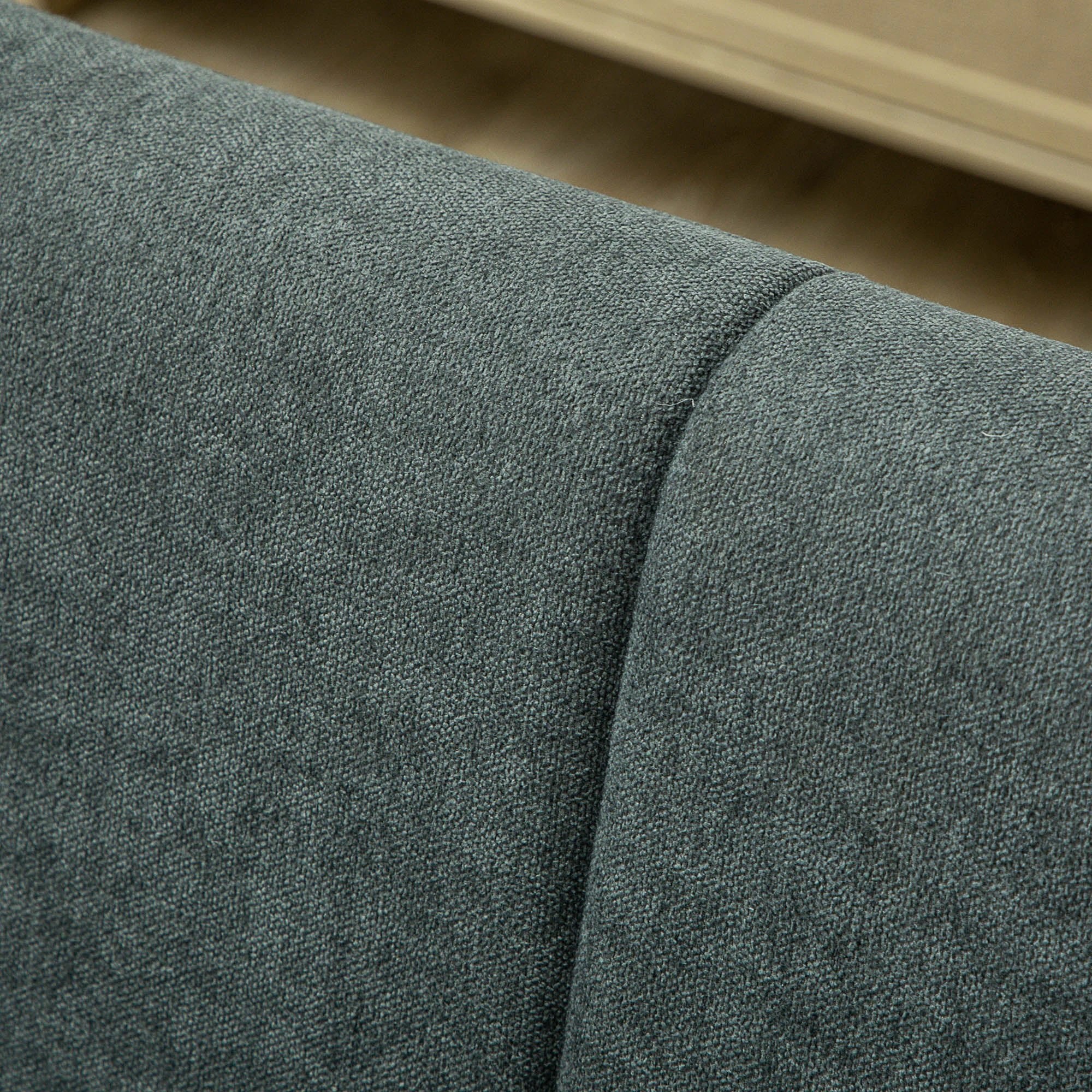 HOMCOM Three Seater Sofa Full Size Channel Tufted For Home - Sofa