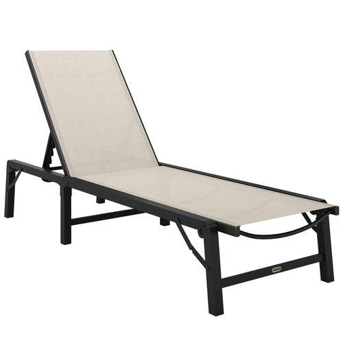 Durable Folding Recliner Chair with Adjustable Recline for Outdoor Relaxation by Outsunny