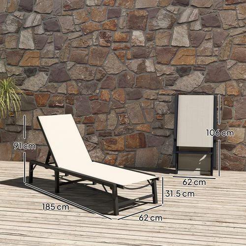 Durable Folding Recliner Chair with Adjustable Recline for Outdoor Relaxation by Outsunny