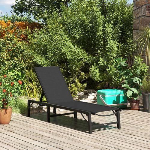 Durable Folding Recliner Chair with Adjustable Recline for Outdoor Relaxation by Outsunny