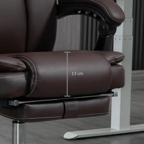 Vinsetto Massage Office Chair, PU Leather High Back Recliner by Vinsetto