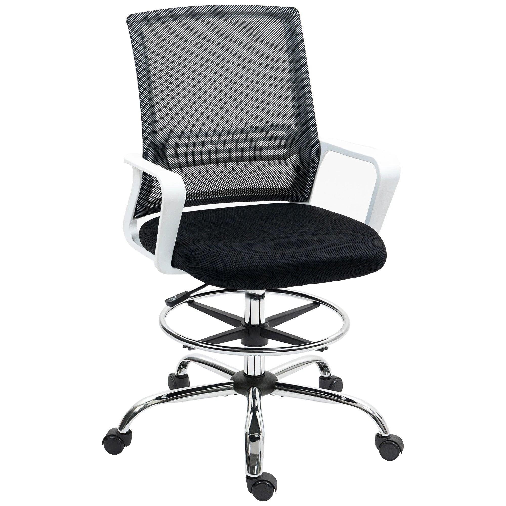 HOMCOM Draughtsman Chair Mesh Ergonomic Drafting Office by HOMCOM