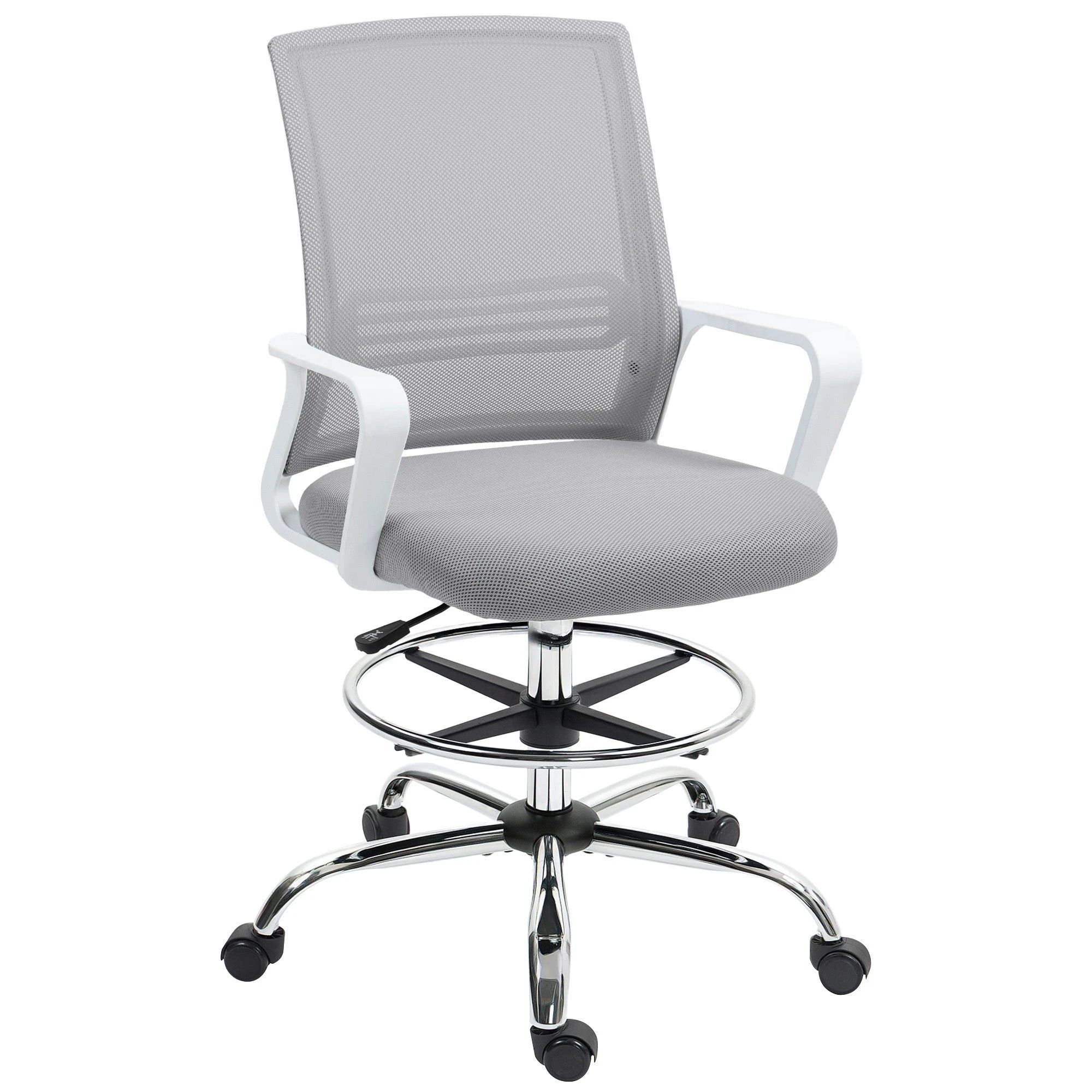 HOMCOM Draughtsman Chair Mesh Ergonomic Drafting Office by HOMCOM