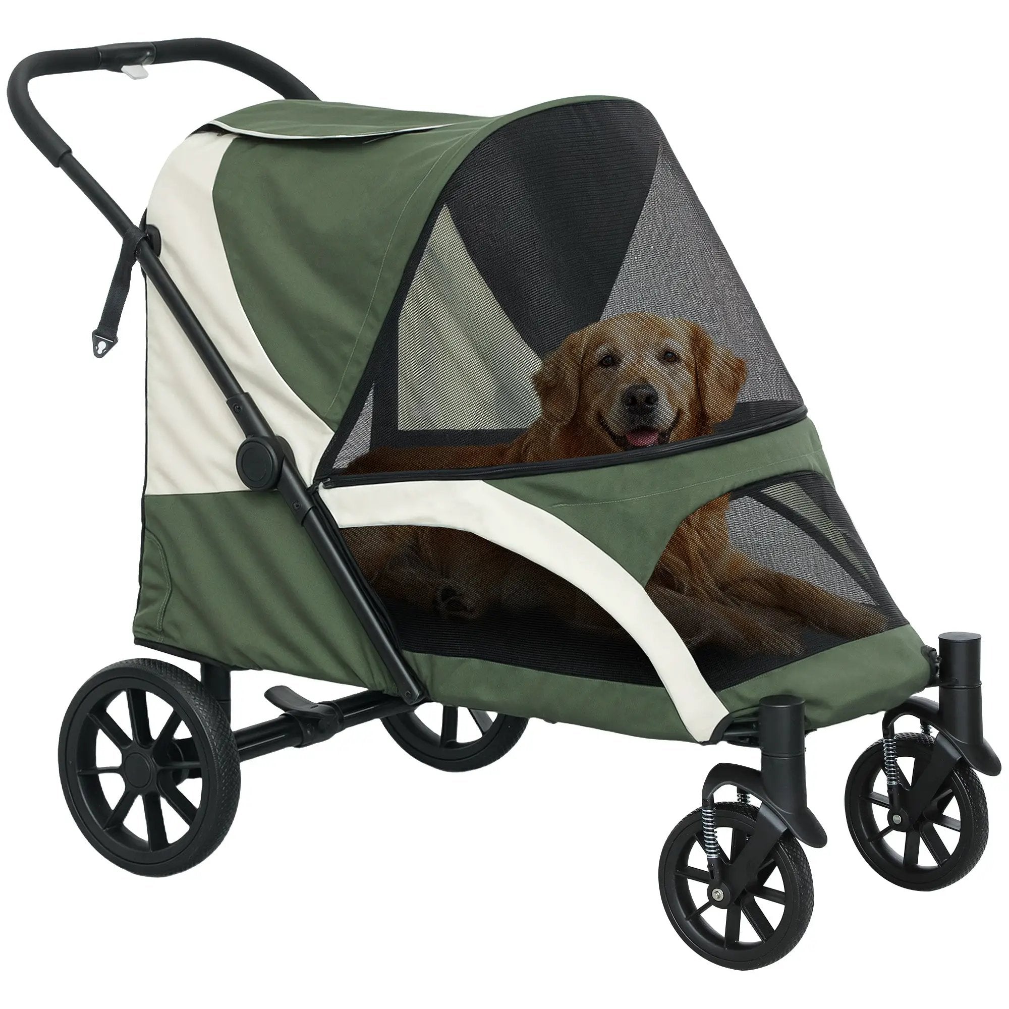 PawHut PawHut Easy Folding Pet Stroller for Large Dogs - Pet Carrier