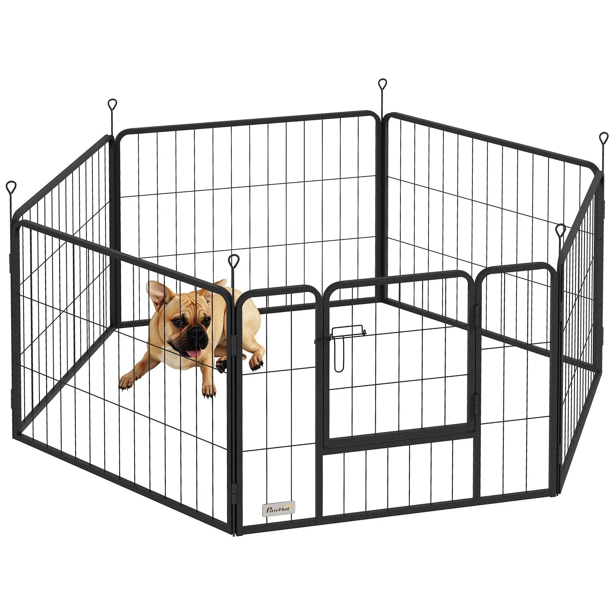 PawHut Durable Portable Pet Enclosure - Versatile Indoor/Outdoor Use - Pet Playpen