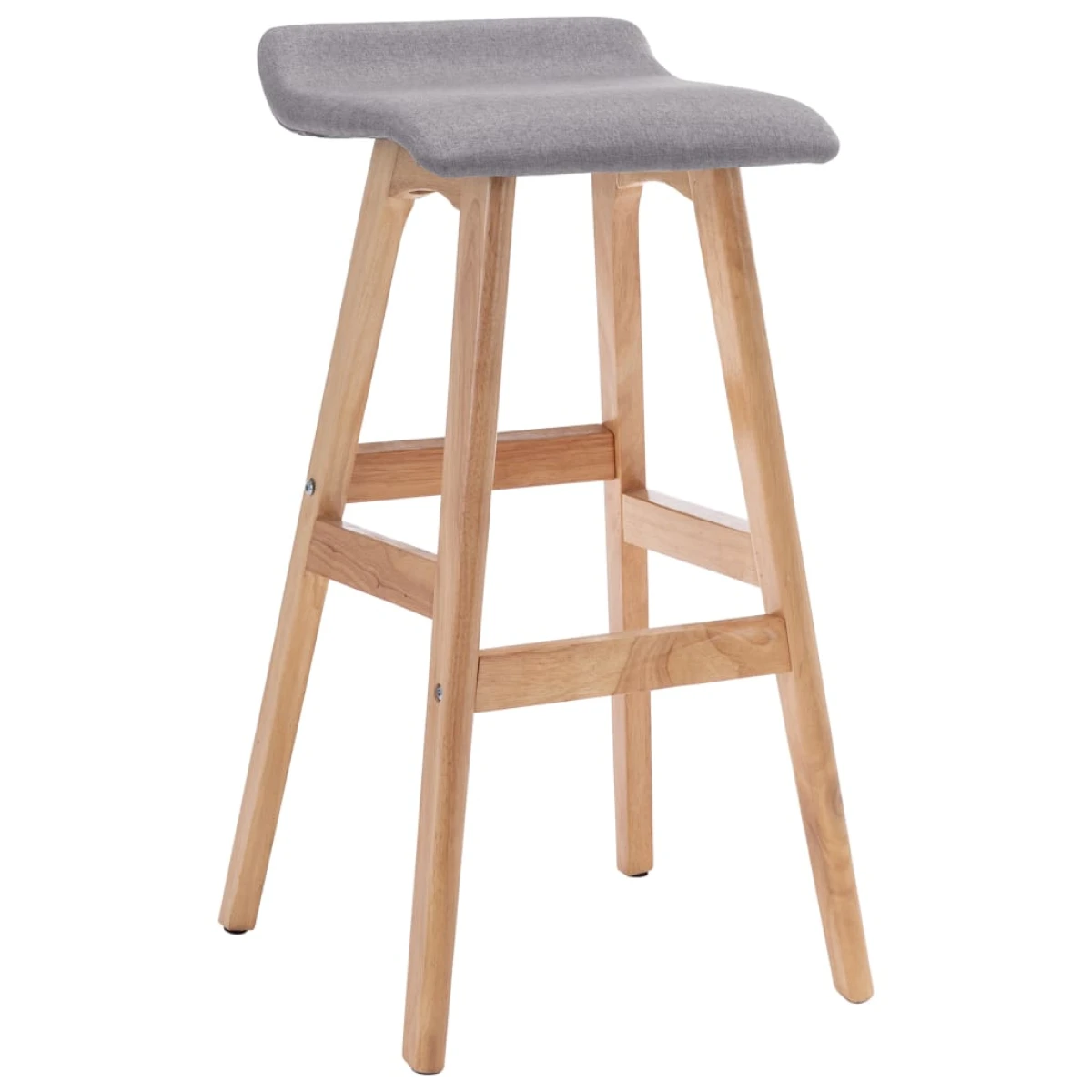 vidaXL vidaXL Bar Stool Dark Grey Fabric -