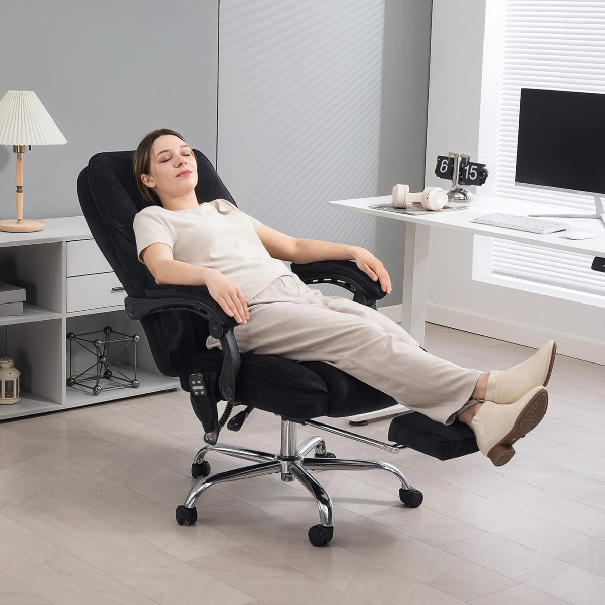 Vinsetto Massage Office Chair Six Point Massage For Desk by Vinsetto