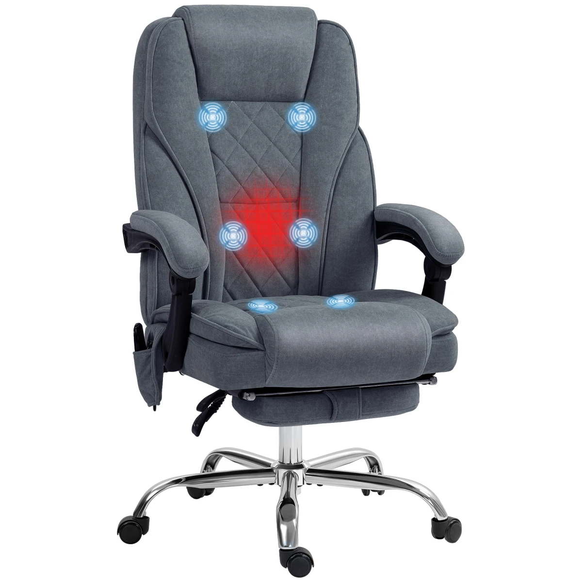Vinsetto Vinsetto Massage Office Chair Six Point Massage For Desk - Office Chair