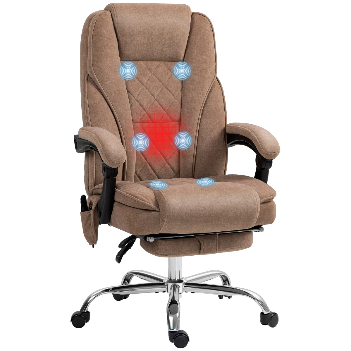 Vinsetto Vinsetto Massage Office Chair Six Point Massage For Desk - Office Chair