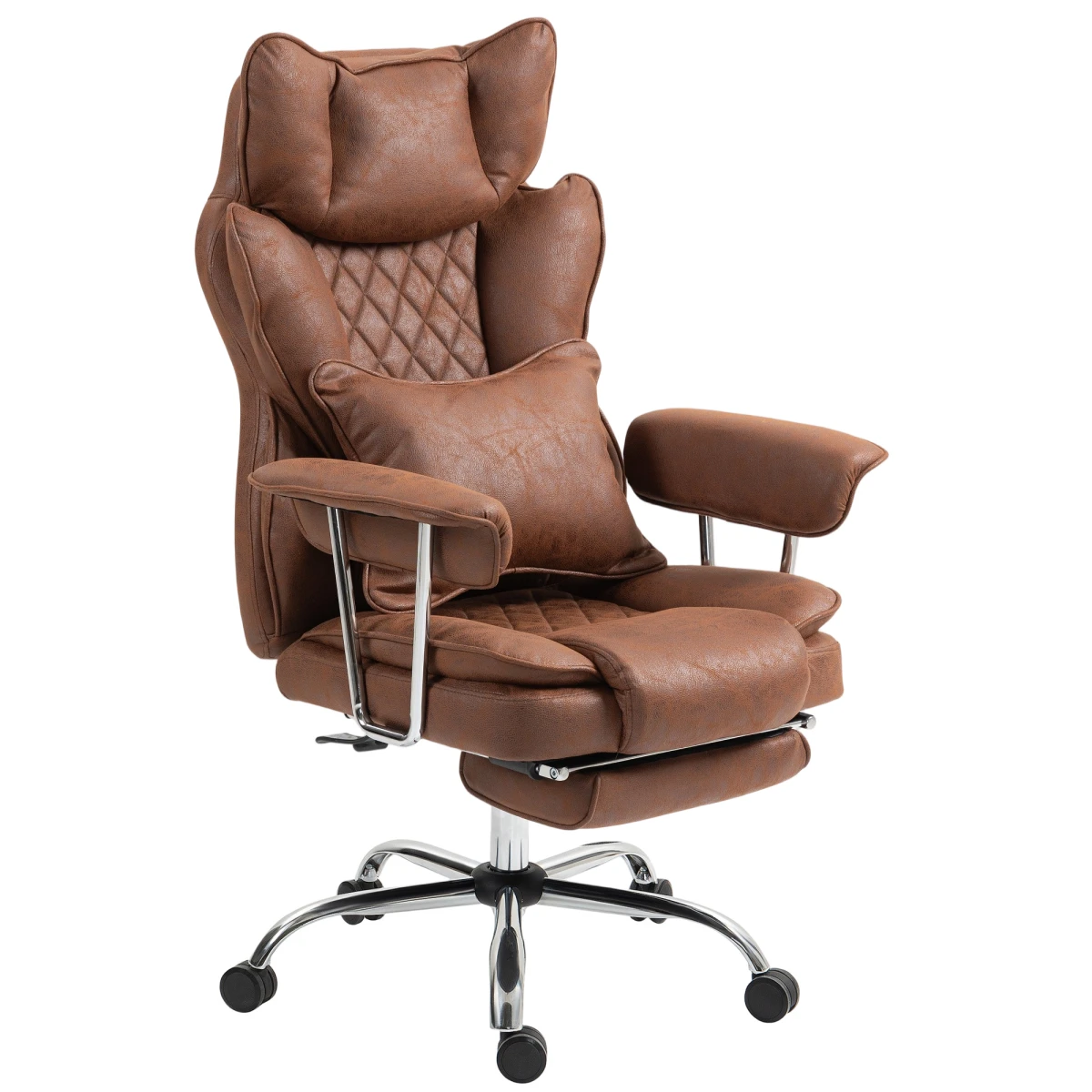 HOMCOM Office Chair High Back Leathaire with Lumbar Home by HOMCOM