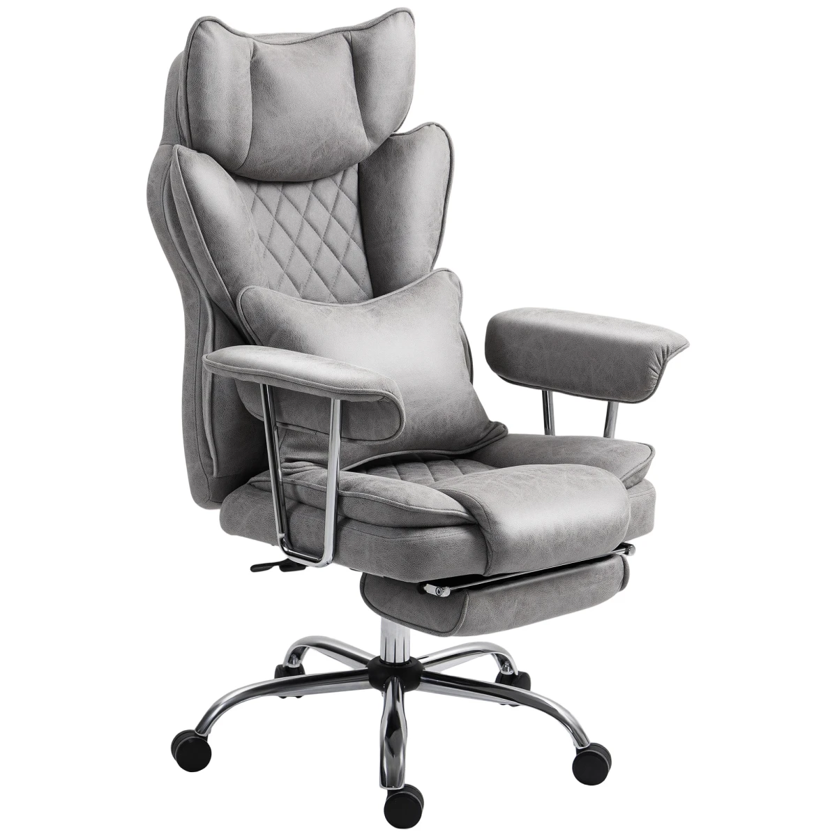 HOMCOM Office Chair High Back Leathaire with Lumbar Home by HOMCOM