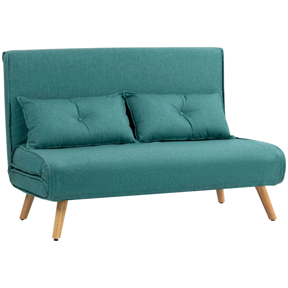HOMCOM HOMCOM Sofa Bed Two Seater Click Clack Comfort Living Room - Sofa Bed