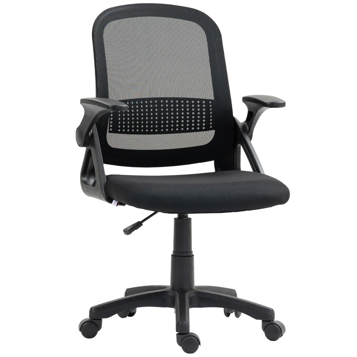 HOMCOM HOMCOM Ergonomic Swivel Office Chair Mesh Back Adjustable Height Flip Up Armrests For Home Office - Office Chair