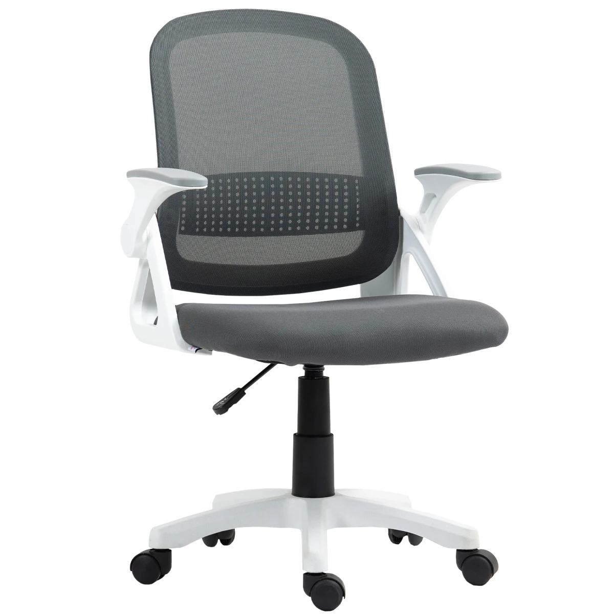 HOMCOM HOMCOM Ergonomic Swivel Office Chair Mesh Back Adjustable Height Flip Up Armrests For Home Office - Office Chair