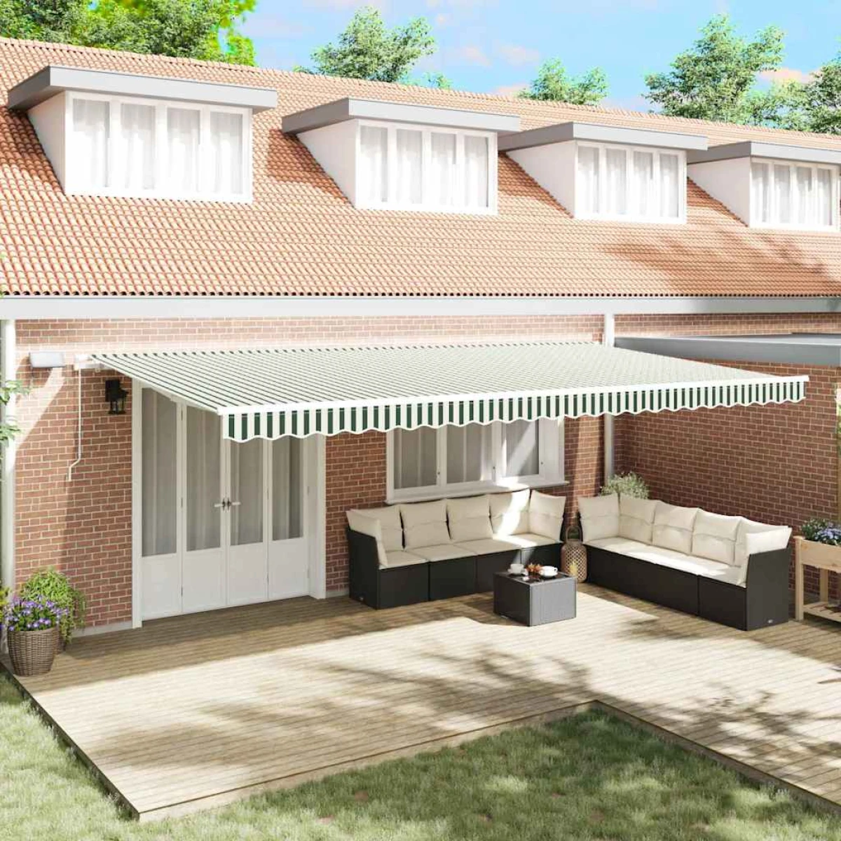 vidaXL Awning 300x250 cm LED Patio by vidaXL