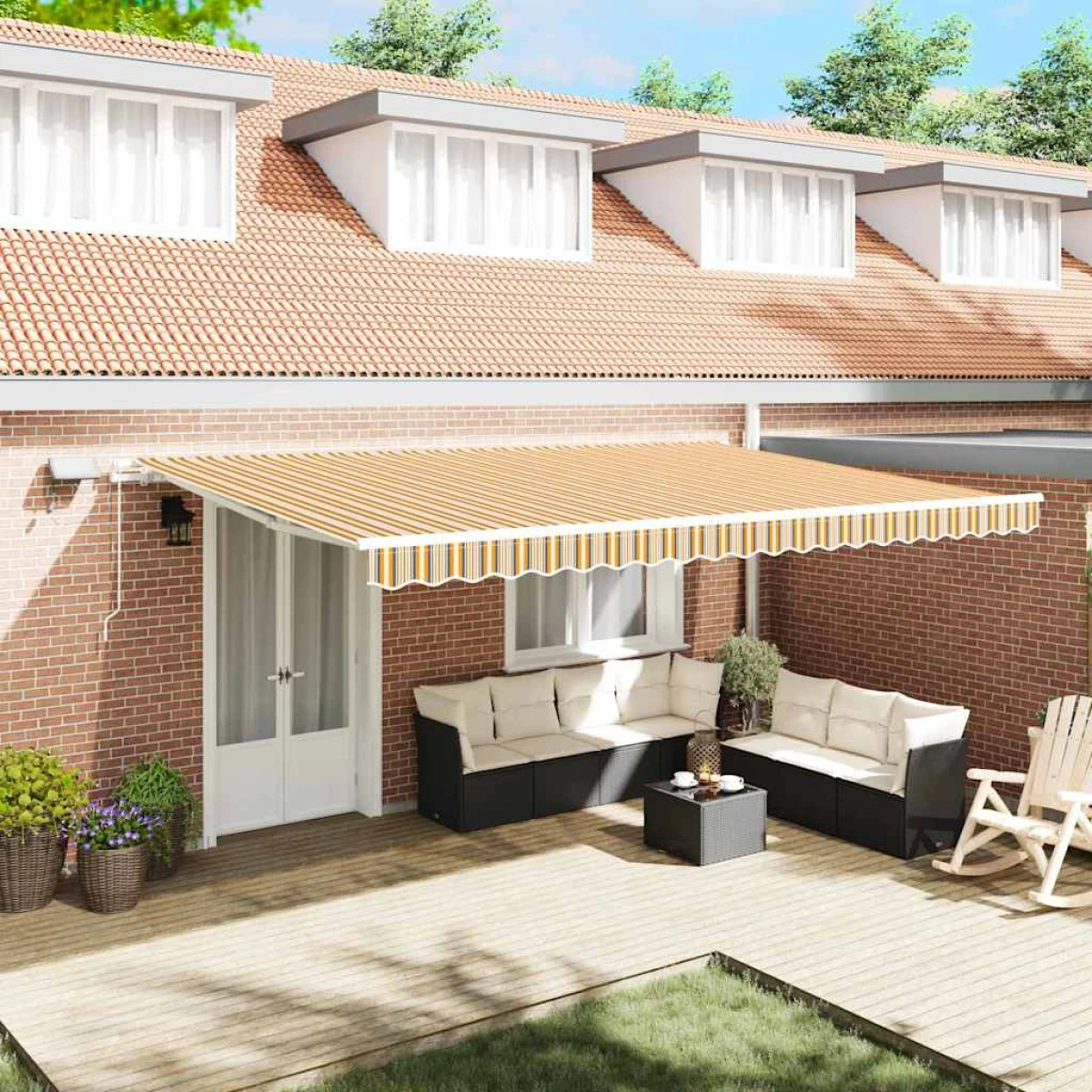 vidaXL Awning 300x250 cm LED Patio by vidaXL