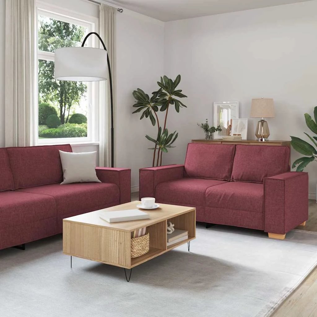 VidaXL Sofa Set 220x78x84 cm Three Piece Soft Cushions Home by vidaXL