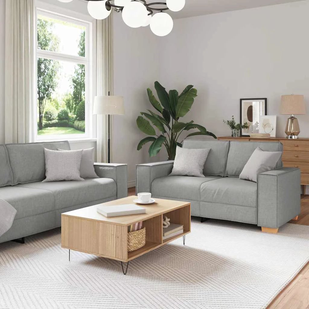 VidaXL Sofa Set 220x78x84 cm Three Piece Soft Cushions Home by vidaXL