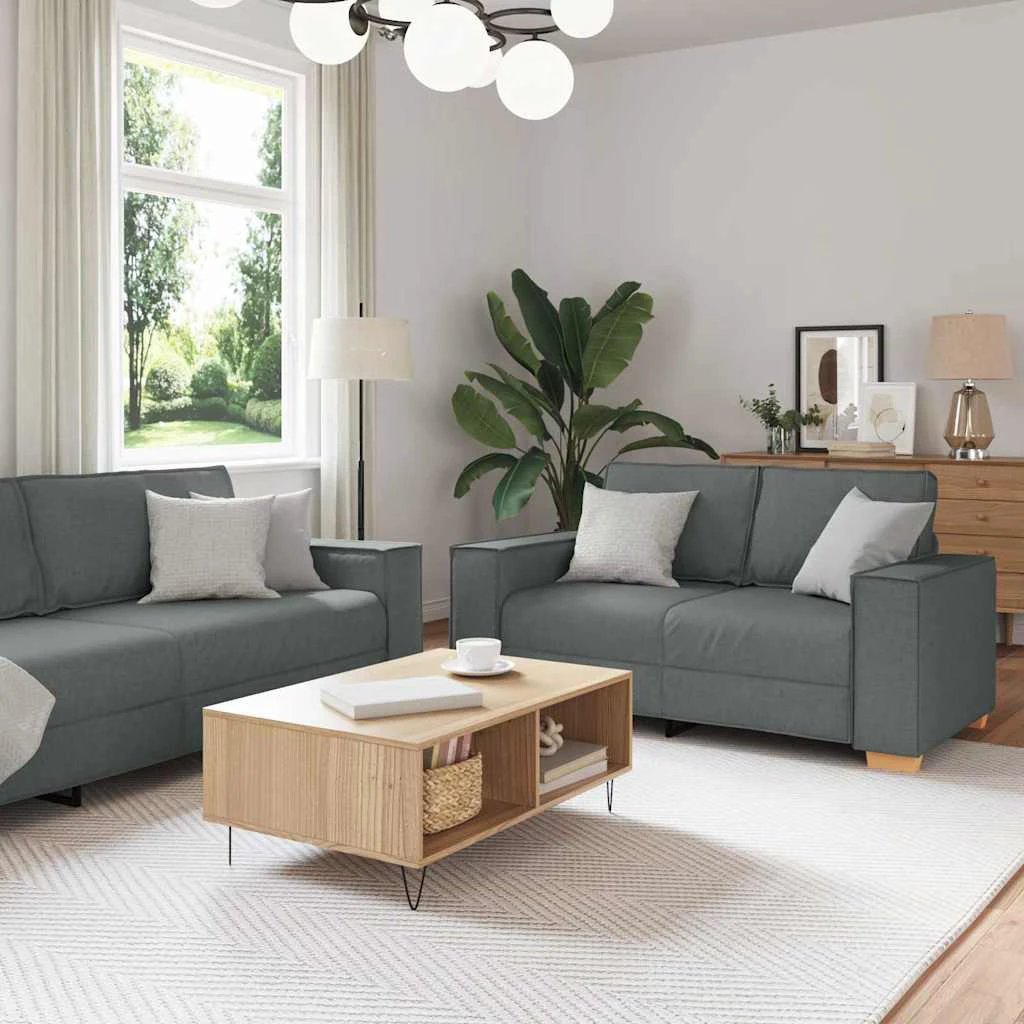 vidaXL VidaXL Sofa Set 220x78x84 cm Three Piece Soft Cushions Home - Sofa