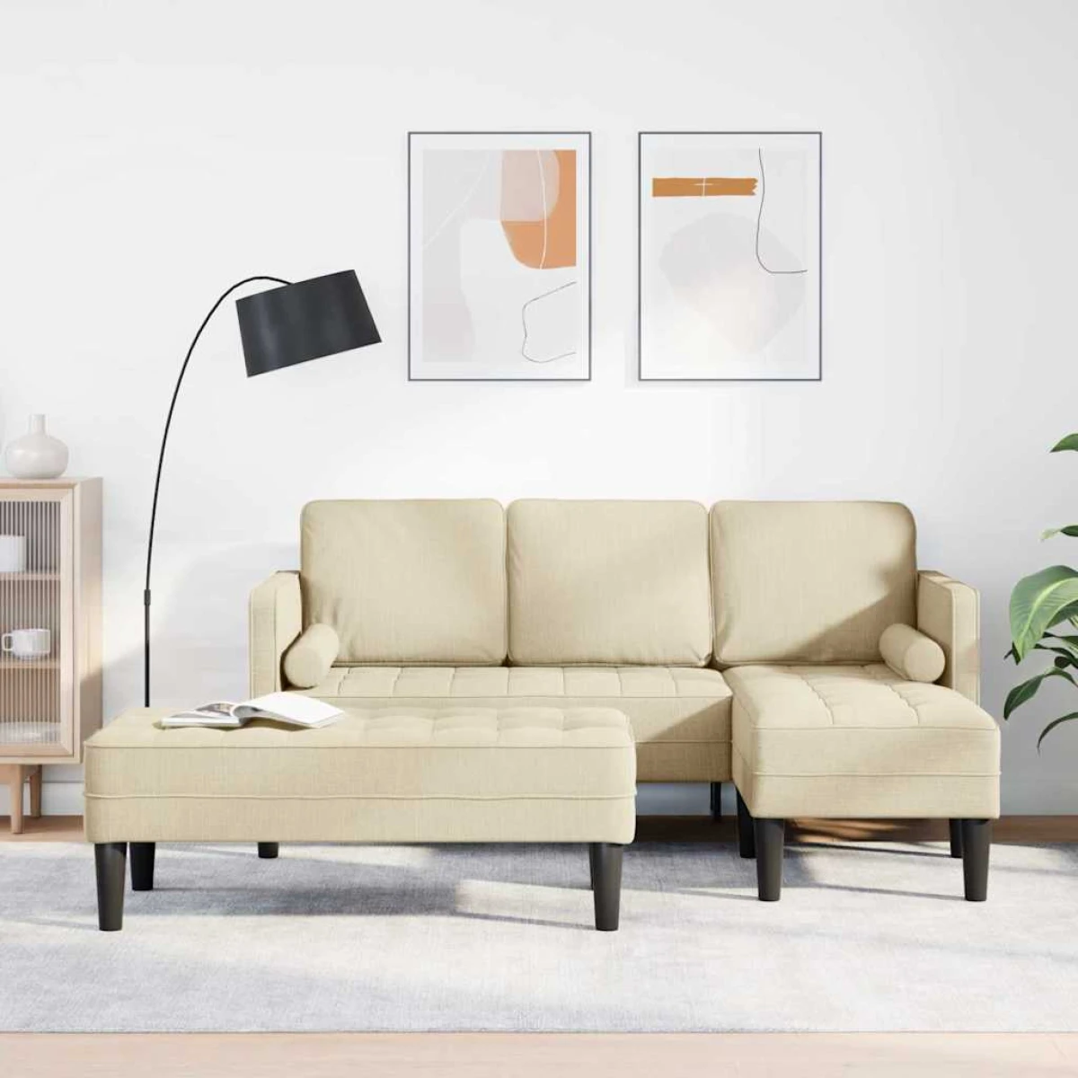 VidaXL Sofa Set 173x131x67 cm Soft Touch Grey Living Room by vidaXL
