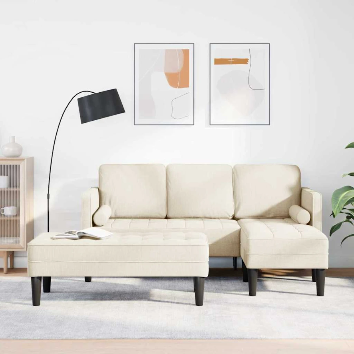 VidaXL Sofa Set 173x131x67 cm Soft Touch Grey Living Room by vidaXL