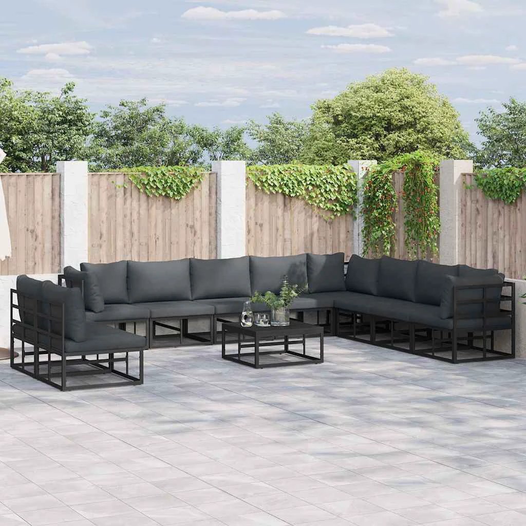 vidaXL VidaXL Garden Sofa Set 10pc Weatherproof Aluminum - Garden Sofa Sets
