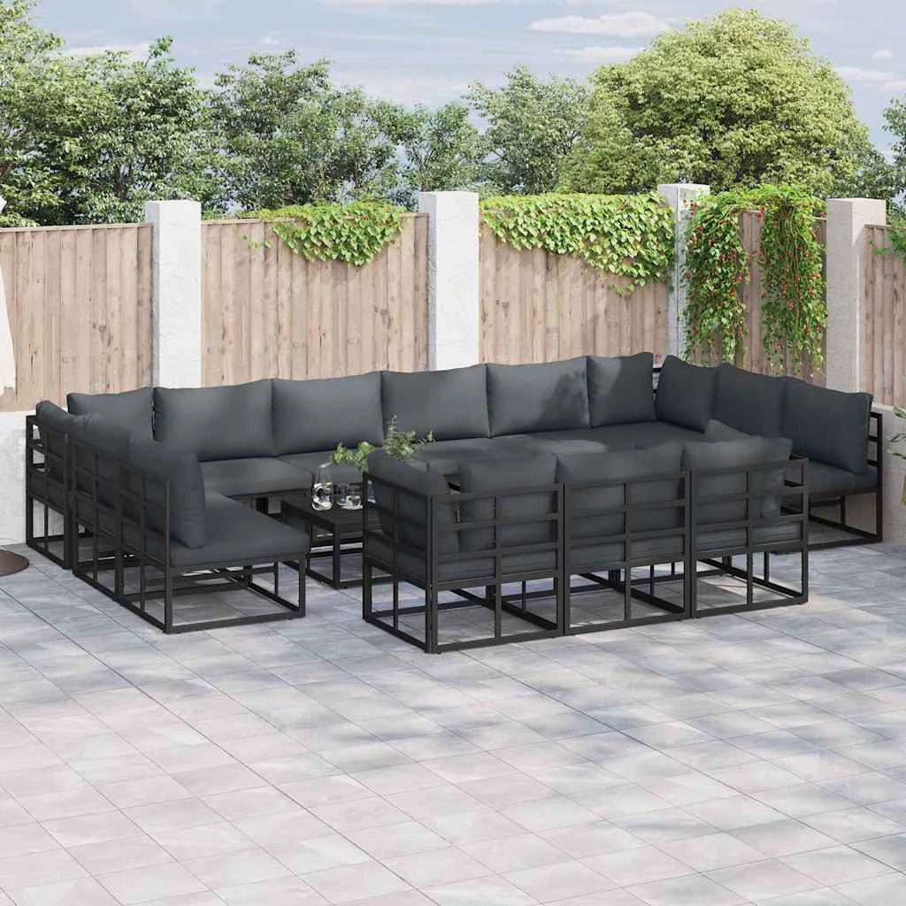 vidaXL Sofa Set 13pc Modular Cushions Patio by vidaXL